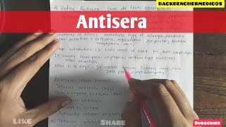 Antisera l pharmacology [upl. by Neelram]