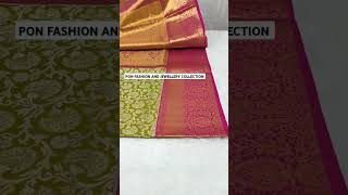 Kanchipattu Bridal Sarees1 gram gold jari border WhatsApp 9629640192 [upl. by Ramedlaw76]