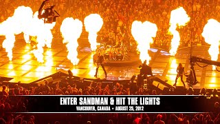 Metallica Enter Sandman amp Hit the Lights Vancouver Canada  August 25 2012 [upl. by Ihn494]