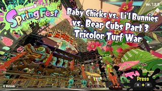 Splatoon 3 SpringFest Tricolor Turf War  Gameplay Part 3 [upl. by Ybrad]