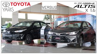 Toyota Corolla Altis 16 Special Edition VS Yaris Ativ X 15 Detailed Comparison with Price [upl. by Nedlog]