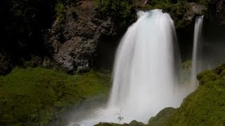 ♥♥ Relaxing 3Hour Video of Large Waterfall [upl. by Enyalahs278]