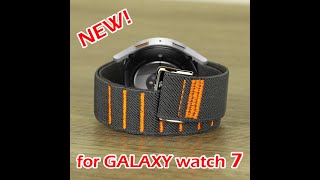 NEW Samsung galaxy watch 7 40mm 44mm 47mm Ultra Elastic G Hook and Loop Band Strap by SUDENNCOM [upl. by Attlee417]