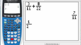 Fractions on a TI8384 [upl. by Arhoz]