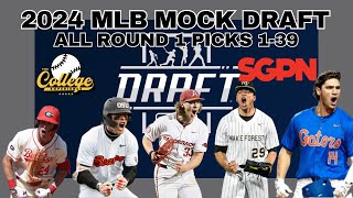 2024 MLB Draft MLB Mock Draft and MLB Player Comparisons  The College Baseball Experience Ep 148 [upl. by Enialem24]