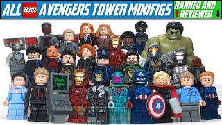 EVERY LEGO Avengers Tower Minifig RANKED and Reviewed [upl. by Arvy]