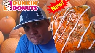 NEW DUNKIN DONUTS PUMPKIN CHEESECAKE SQUARE REVIEW 174 [upl. by Flagler481]