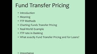 Fund Transfer Pricing [upl. by Delphina]