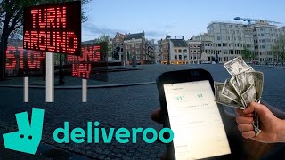 A Normal day Working for Deliveroo in Amsterdam [upl. by Natsyrt]