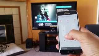 Samsung Galaxy S6  IR Blaster Remote Control Demo [upl. by Arral]