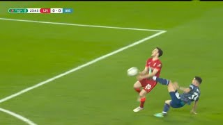 Xhaka RED CARD Vs Liverpool 🟥 [upl. by Ripleigh]