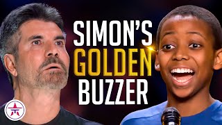 Simon Cowell Hits His GOLDEN BUZZER for 13YearOld Singer with Angelic Voice  BGT 2023 [upl. by Casper]