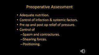 Approach to Pressure Sores  Principles of preoperative assessment [upl. by Eimmaj]