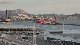 Time lapse video of the port of Marseille filmed from a cruise liner [upl. by Courtland375]