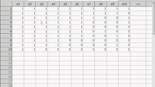 การหาค่าความเชื่อมั่นแบบทดสอบ โดยใช้ KR20 [upl. by Peppel]