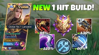 NEW UPDATE LANCELOT 1SHOT BUILD TUTORIAL  SUPER AGGRESSIVE GAMEPLAY INSANE DAMAGE😱🔥 [upl. by Hilaria]