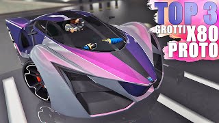 Grotti X80 Proto  Best TOP 3 Customization Paint Job Guide  GTA ONLINE [upl. by Adiana197]