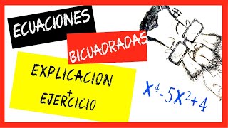 ECUACIONES BICUADRADAS Explicación  Ejercicio resuelto [upl. by Netsirhk]