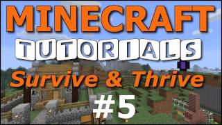 Minecraft Tutorials  E05 Armor and Damage Survive and Thrive II [upl. by Larochelle]