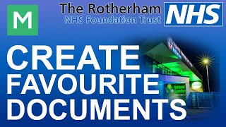 Meditech  Create  Favourite Documents [upl. by Rollie444]