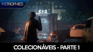 Resident Evil 2 Remake  Localização de todos os colecionáveis  PARTE 1 [upl. by Limak513]