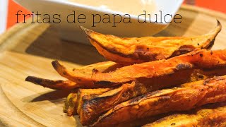 Papas fritas en Air Fryer 🍠 Papa dulce batata camote boniato [upl. by Sisely]