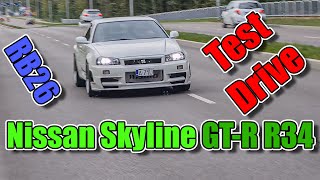 Lutek  Jazda testowa Nissan Skyline R34 GTR RB26 [upl. by Cutter]