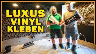 VINYL KLEBEN in Fischgrätmuster  LUXUS BODEN für Küche  Home Build Solution [upl. by Nevart]