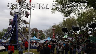 Oak Bay Tea Party Midway 2022  Oak Bay BC Shooting Star Amusements [upl. by Charley]