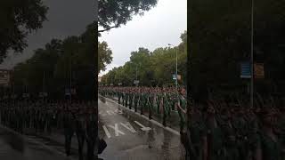 La Lluvia Impidió Lamentablemente que la Legión Desfilase a Paso Legionario [upl. by Bolen]