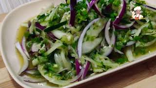 CUCUMBER SALAD with LEMON DRESSING RECIPE  How to Make Fresh Cucumber Salad Healthy and Easy [upl. by Llehsam525]