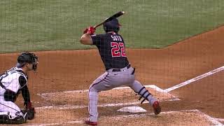 Juan Soto Slow Motion Home Run Baseball Swing Hitting Mechanics Video Tips [upl. by Ibrad202]