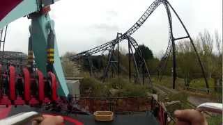 Thorpe Park Samurai FPV POV on ride 1080p wide angle [upl. by Drofhsa]