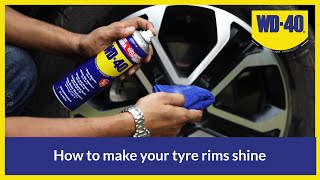 Easiest way to clean your car tyre rims  WD40  Chalees On Problem Gone [upl. by Ashton]