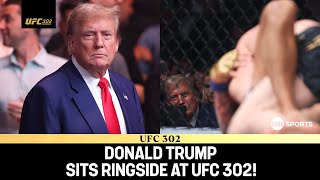 Donald Trump receives thunderous applause at UFC 302 🇺🇸 [upl. by Christoffer]