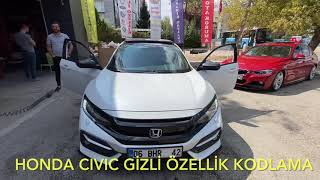 Honda Civic YouTube Video İzleme Gizli Özellik Kodlama Ankara İstanbul Erzurum [upl. by Kaitlynn]