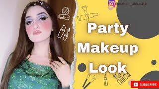 Green smokey eye makeup tutorial  Party makeup look  mahamabbasivlog [upl. by Simonetta]