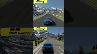 Gran Turismo 5 vs Gran Turismo 7 Eiger Nordwand Track Comparison [upl. by Eirek]