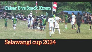 Caisar B vs Soack Xtrem laga selawangi cup 2024  TarkamBogor Timur [upl. by Yrellih]