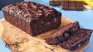 Healthy Chocolate Banana Bread  Chocolate Oatmeal Banana Bread [upl. by Conti]