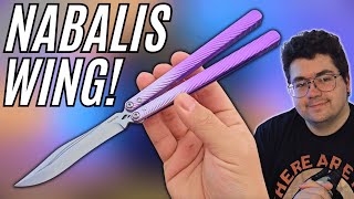 THE BRAND NEW NABALIS WING IS AWESOME Balisong Trainer Review [upl. by Eeclehc]