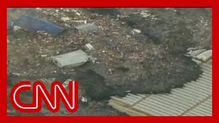 Watch a massive tsunami engulf entire towns in Japan 2011 [upl. by Epp478]