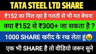 Tata Steel ltd Share latest News Today Target Analysis  Tatasteel Stock Hold or Sell [upl. by Anirtep]