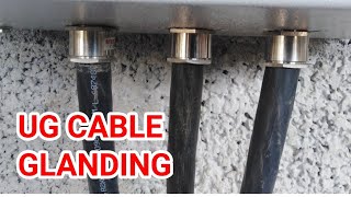 UG CABLE GLANDING CABLE INSTALLATION CHANGEOVER SWITCH [upl. by Wolfort]