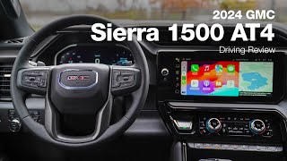 2024 GMC Sierra 1500 AT4  Driving Review [upl. by Julianna]