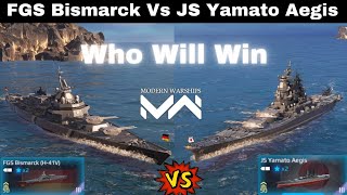 FGS Bismarck H41V Vs JS Yamato Aegis  Modern Warships [upl. by Etnuhs681]